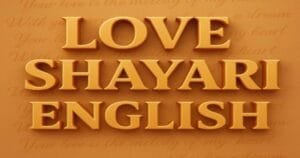 Love Shayari English