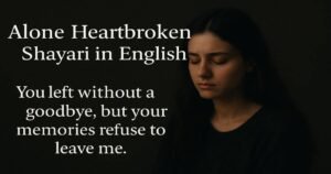 alone sad shayari in english
