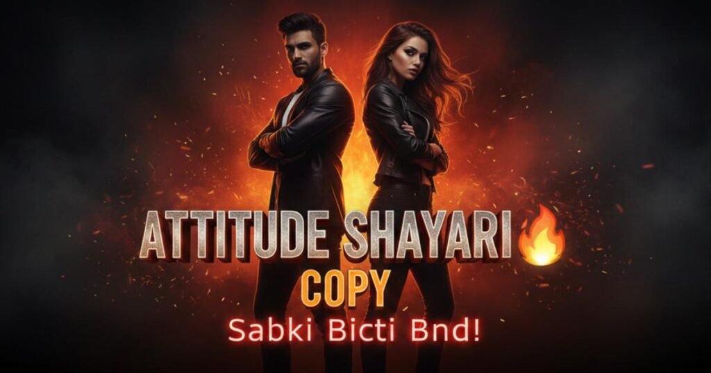 attitude shayari🔥 copy