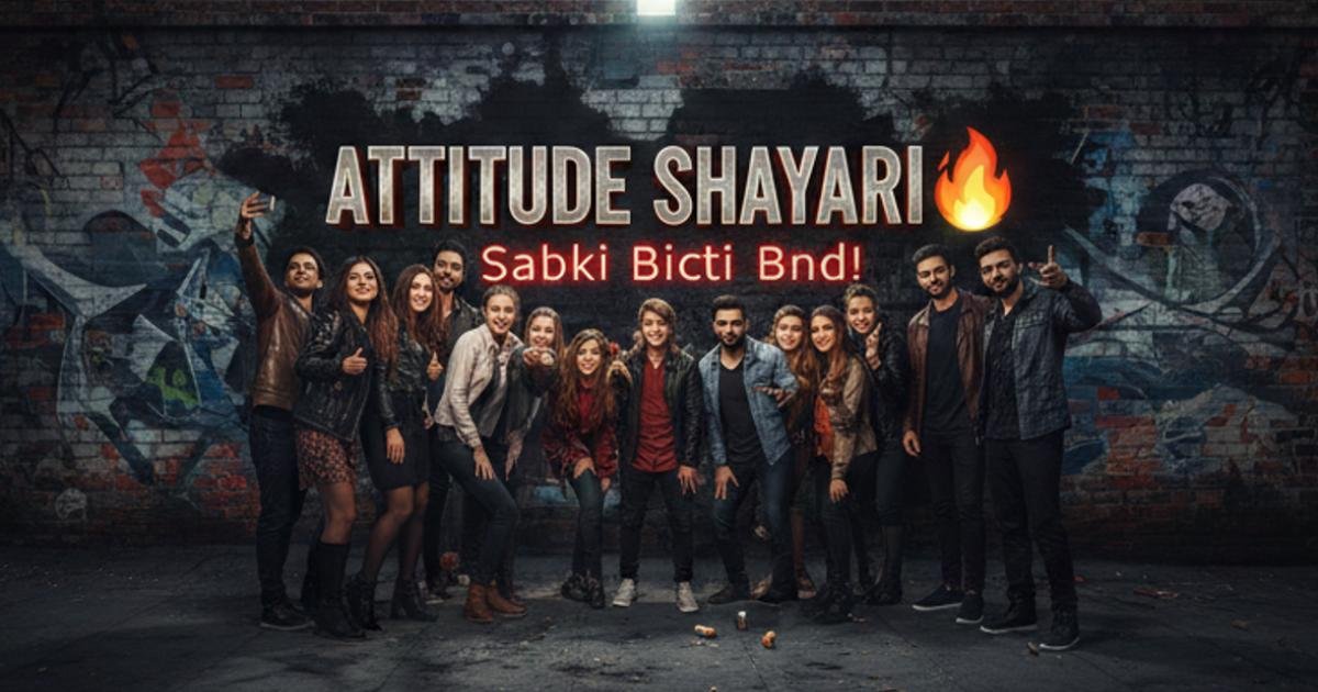 Best Attitude Shayari🔥 Copy and Paste: Apni Personality Ko Sabse Alag Banayein!