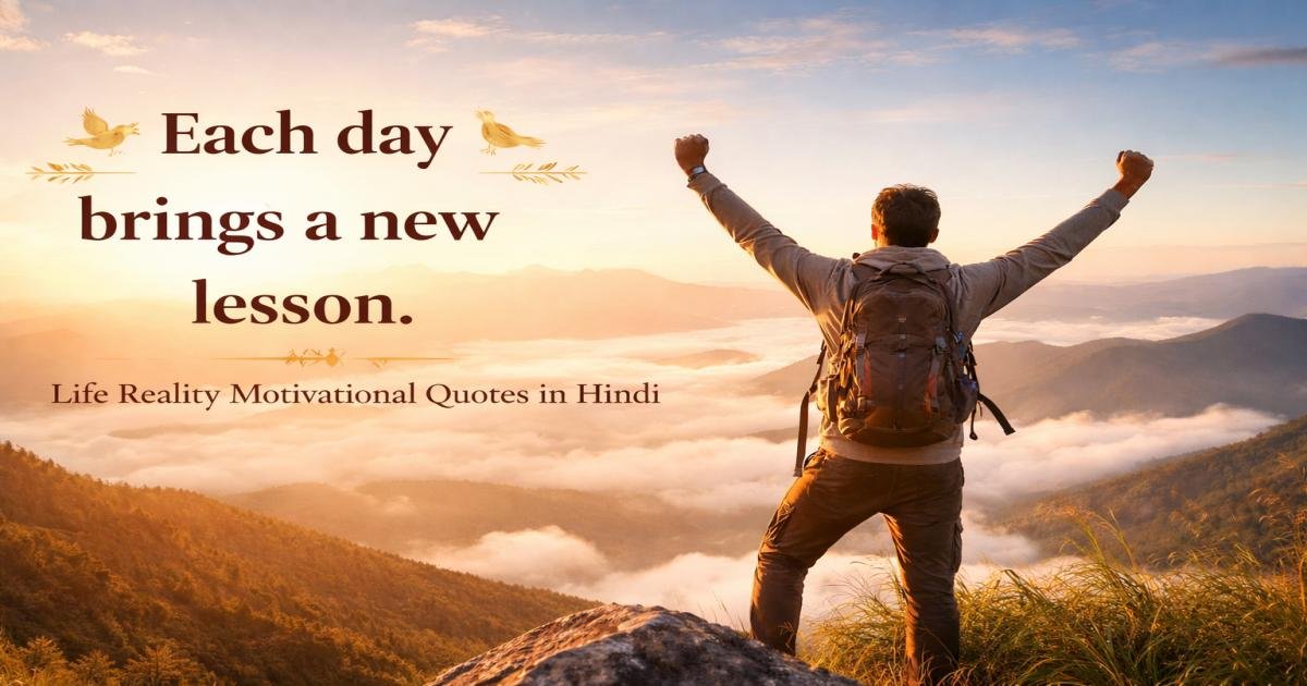 Life Reality Motivational Quotes in Hindi