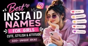 500+ Best Insta ID Name for Girls (Cute, Stylish & Attitude)