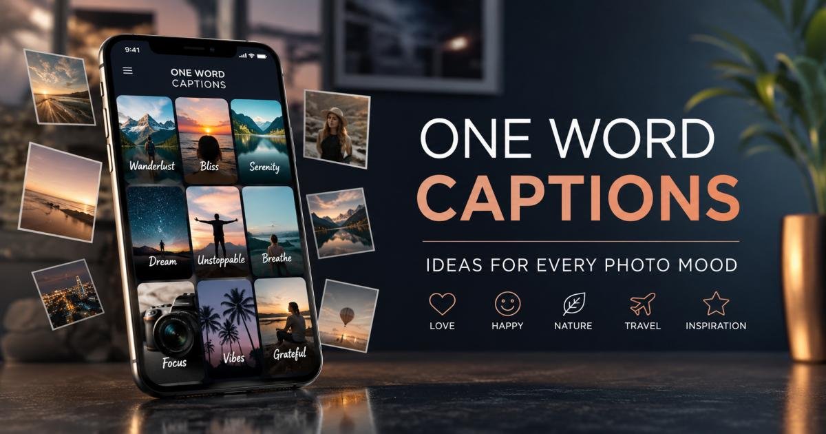 600+ Best One Word Captions Ideas for Every Photo Mood